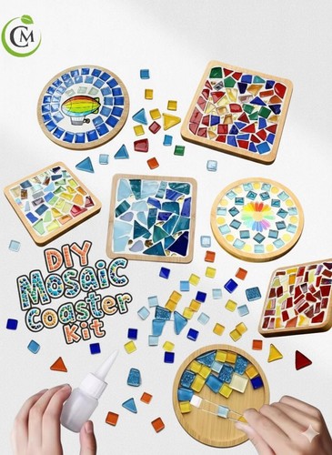 Diy mosaic coaster kit - diy,