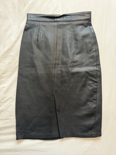Black vintage real - black, leather
