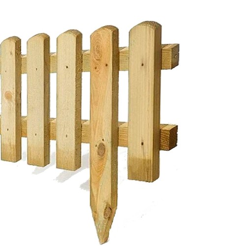 4pcs wooden picket fence - wooden,