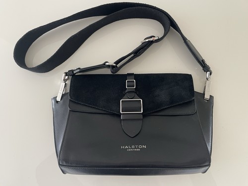 Black leather suede - black, &