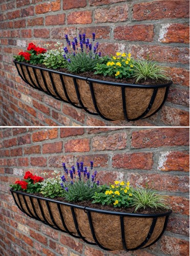 Wall mounted troughs garden - wall,