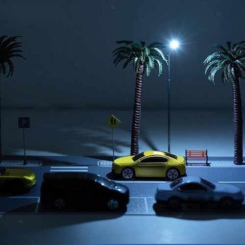 Road scene model - road,