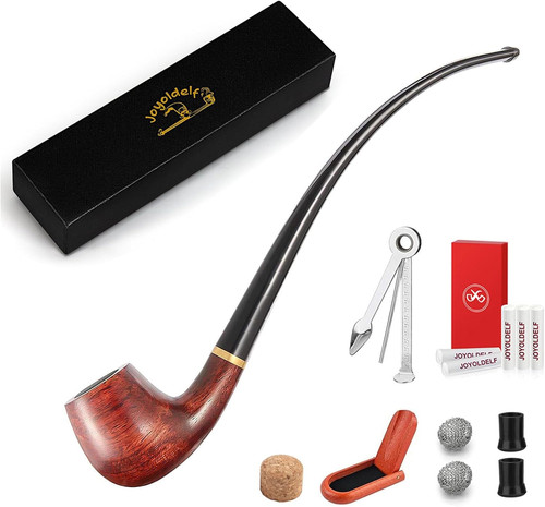 Tobacco pipe churchwarden - tobacco,
