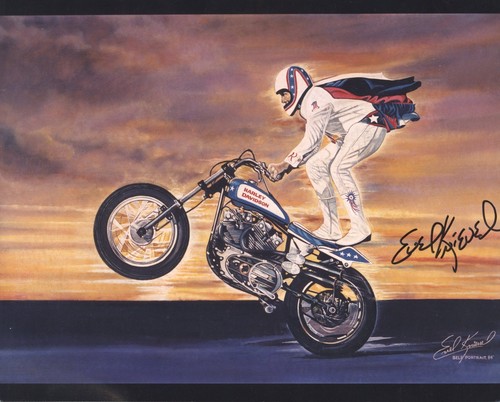 Evel knievel signed - evel,