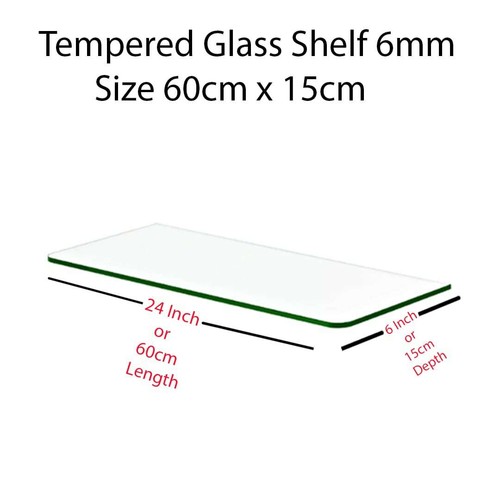 Clear tempered glass shelf - clear,