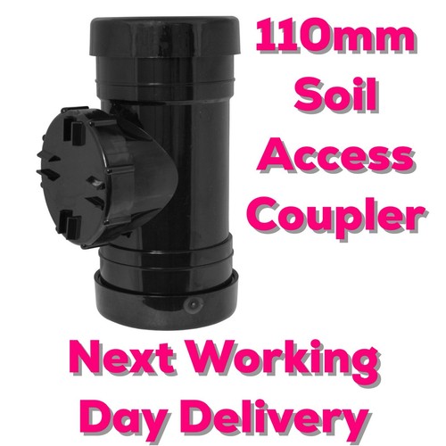 Soil pipe access coupler - soil,