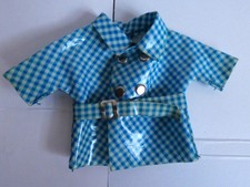 Vintage 1960's Amanda Jane Blue Gingham Rainmac and Belt, VVG Condition