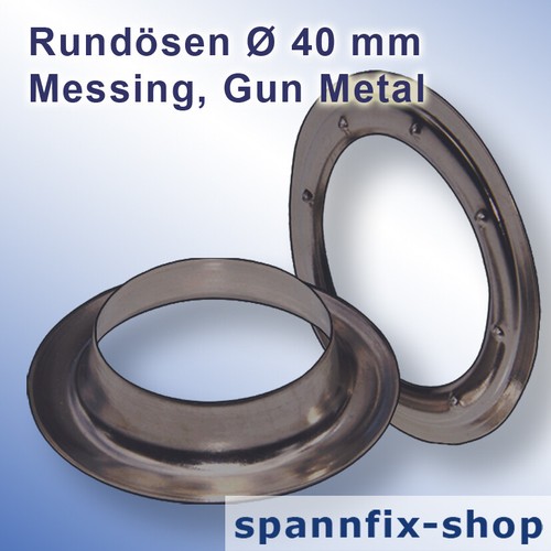 Round eyelets mm brass - round, 40