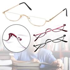 Metal Half Moon Reading Glasses +1.00~+4.0 Diopter Reading Glasses Eyeglasses