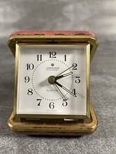 Junghans Travel Alarm Clock, Quartz. Pre Owned. Working 