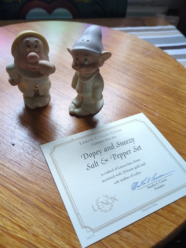 Lenox disney salt and pepper - salt,