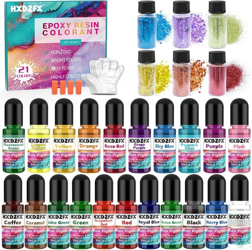 Epoxy resin pigment set - resin, 21