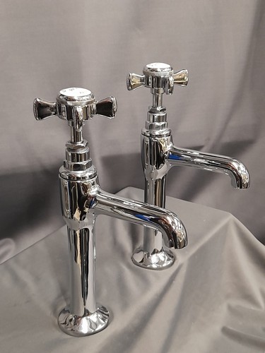 Chrome pillar taps - chrome,