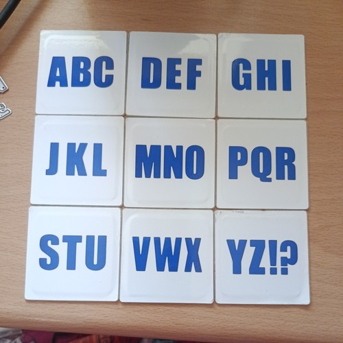 Uppercase alphabet die set - alphabet,