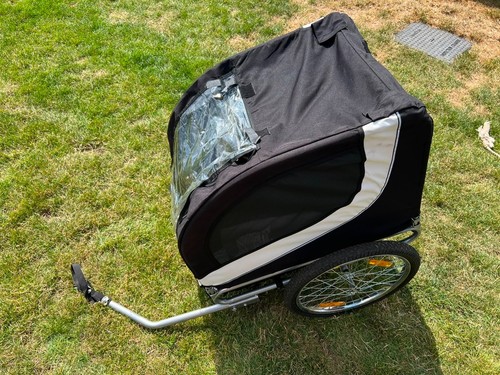Pet dog bicycle trailer - /,