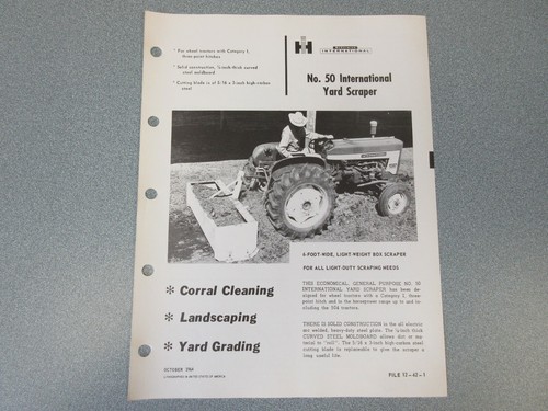 International yard scraper - 50,