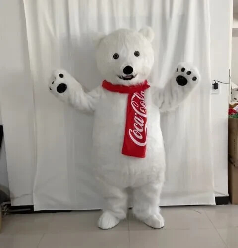 White polar bear mascot - polar,