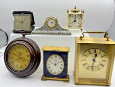 6 Vintage Shelf desk Clocks