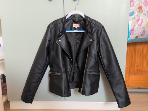 Kids leather jacket size - leather,