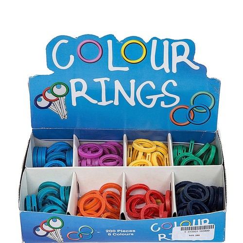 200 coloured key caps ring - key,