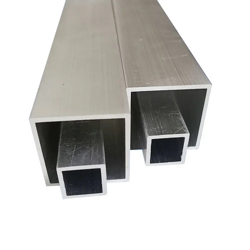 Aluminium square box section - square,