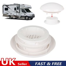 White Mushroom Roof Air Vent Round Free Flow For Caravan Motorhome Campervan UK