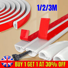 D-Line Self-Adhesive Cable Management Cover Plastic Wire Trunking Hiding Cable