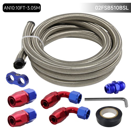 10ft an10 stainless steel - 10ft,