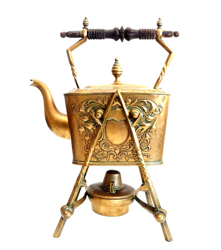 Antique victorian brass spirit - brass,