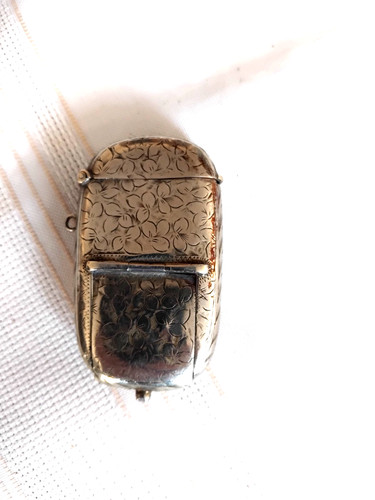 Antique silver plated - , vesta