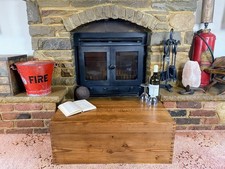 Old Antique Pine Chest, Vintage Wooden Storage Trunk, Blanket Box, Coffee Table.