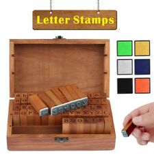70pcs Alphabet Stamps Vintage Wooden Rubber Letter Number And Symbol Stamp Set