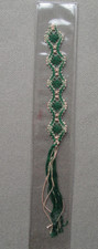 Lace Bookmark Handmade Green &