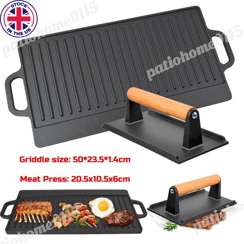 Cast iron griddle - cast, gas