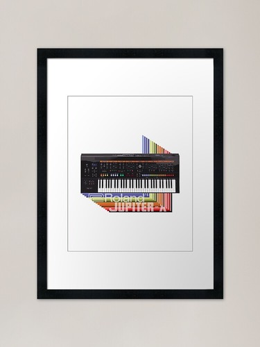 Roland jupiter synth framed - roland,