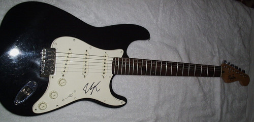 Johnny lang signed guitar - johnny,