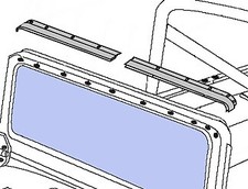 Bestop Softtop Jeep CJ 76-86 Softtopleist + Wrangler YJ 87-96