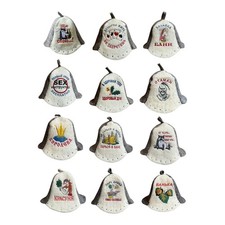 7mm Sauna Hat Breathable Natural Felt Sauna Handle Lithuanian production