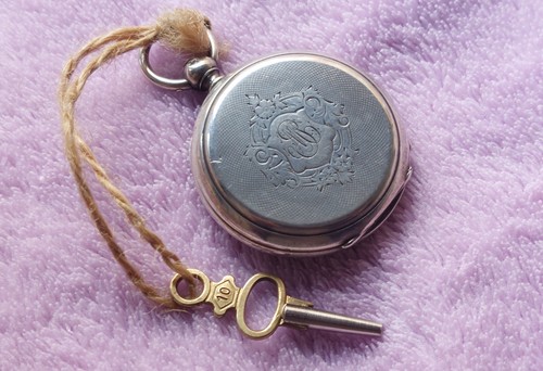 Antique silver key - antique, wind