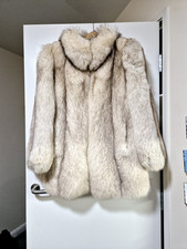 Real Artic Fox Fur Coat
