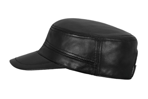 Black castro cap army hat - hat, real