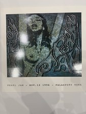 Pearl Jam Rome 1996 Poster Alessandro Locchi Damaged