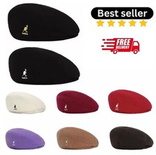New Kangol Woolen Beret Hat Winter Wool Warm Newsboy Flat Caps Casual  Women