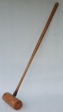 Vintage Croquet Mallet Round