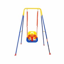 Swing Sets for Backyard 3 in 1 Toddler Swing Set with 4 Sandbags Foldable