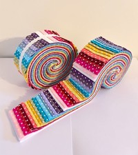 Polka Dot Rainbow Jelly Rolls
