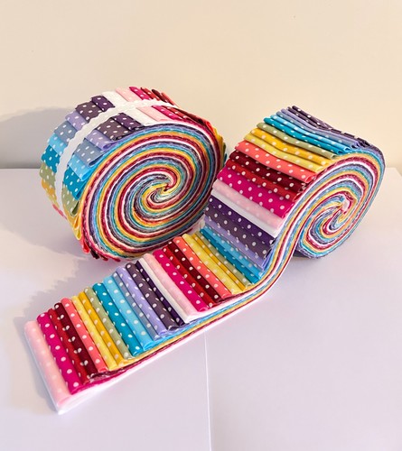 Polka dot rainbow - rainbow, rolls
