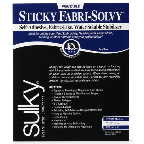 Sulky sticky fabri solvy - sticky,