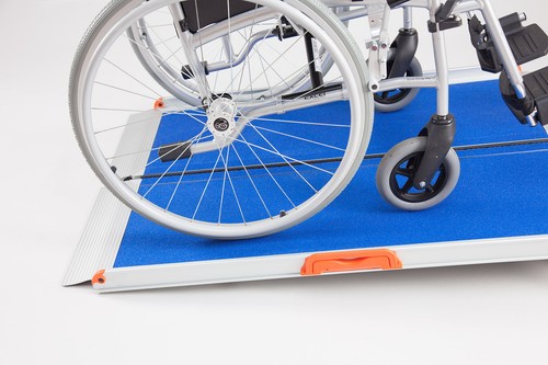 Folding wheelchair ramp - folding,