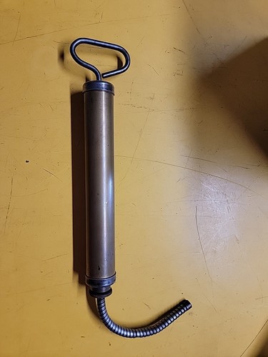 Vintage brass grease gun - brass,